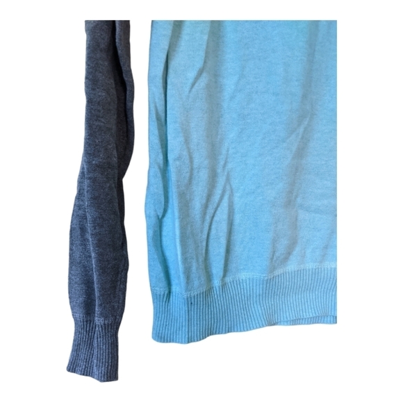 Hurley Cotton Long Sleeve V Neck Pullover Sweater Men's S Blue/Gray - Picture 4 of 6